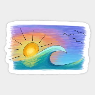 Ocean Sunrise Sticker